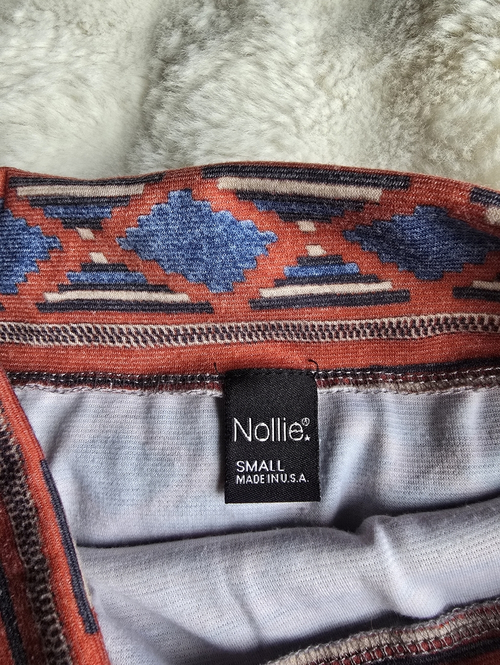 Nollie Red & Blue Aztec Skirt - Picture 3 of 3